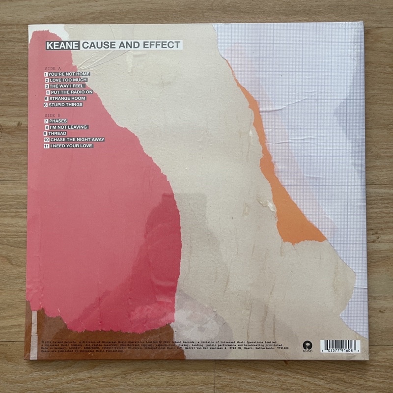แผ่นเสียง keane Cause and effect , Vinyl, LP, Album,180 g vinyl , แผ่นเสียงมือหนึ่ง ซีล
