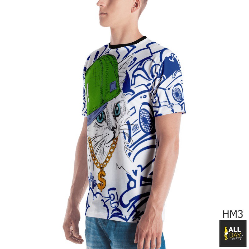 ✅ ลดล้างสต๊อค (HM3 | แมว) เสื้อ oversize เสื้อยืดหลวมๆ T-Shirt เสื้อพิมพ์ลาย เสื้อตัวใหญ่ L XL 2XL 3XL สวยๆ