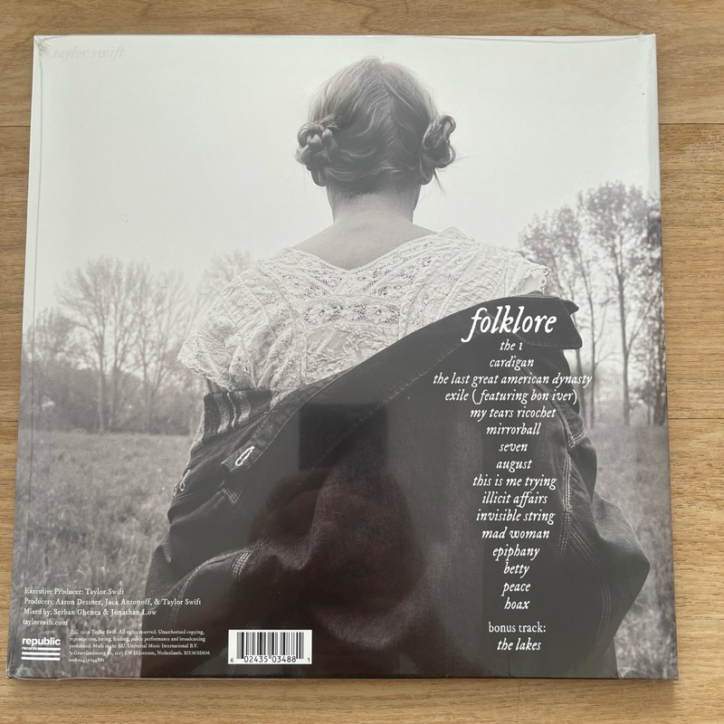 แผ่นเสียง Taylor Swift Folklore , 2 × Vinyl, LP, Album, Deluxe Edition, Beige "In The Trees" EU มือหนึ่ง ซีล