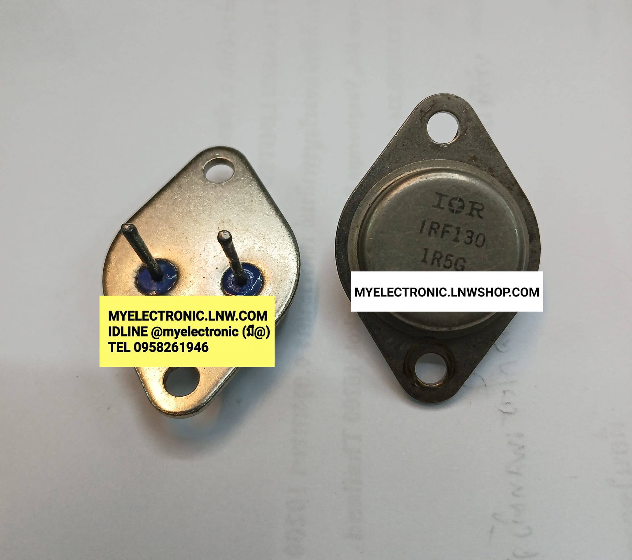 ขาย IRF130 มอสเฟต มอสเฟต MOSFET ตัวถัง จานบิน TO-3 ยี่ห้อ IR ราคา ตัวละ . . . . หน่วย บาท