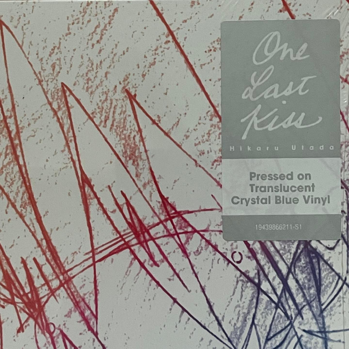 แผ่นเสียง Utada Hikaru - One Last Kiss (EVANGELION) (**translucent crystal blue vinyl ) อัลบั้มนี้ เป็นเพลงประกอบอนิเมะ Neon Genesis EVANGELION 3.0+1.0
