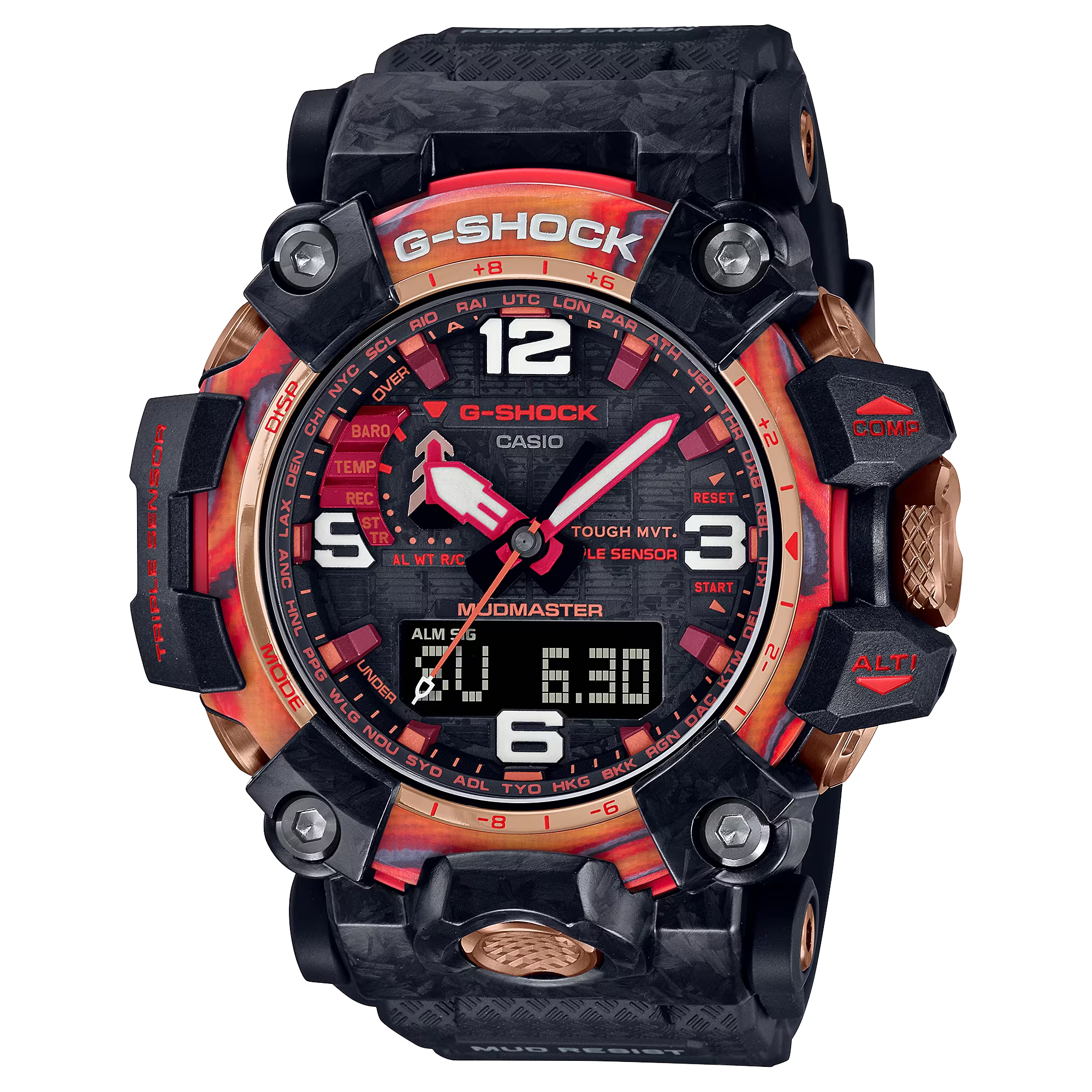 GWG-2040FR-1A | รุ่นลิมิเต็ด | บนพื้นดิน | G-SHOCK | นาฬิกา | CASIO (40th Anniversary Flare Red)