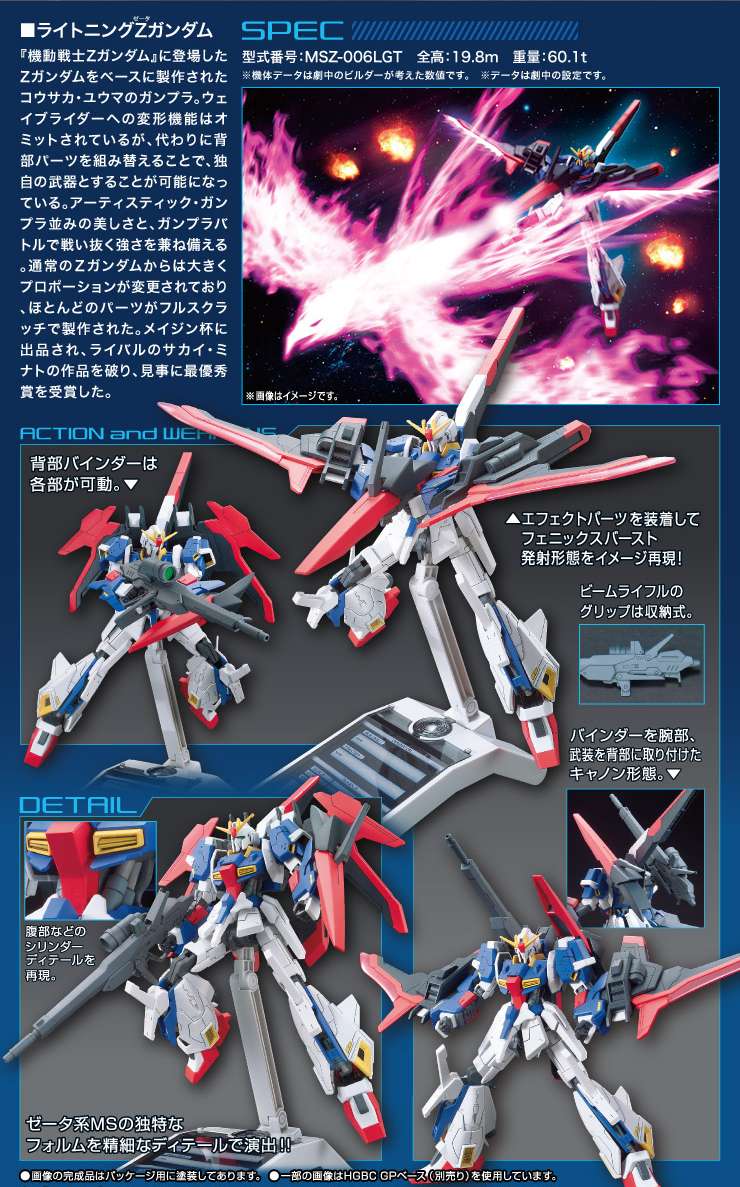 4573102579430 BANDAI SPIRITS HGBF 1/144 LIGHTNING Z GUNDAM