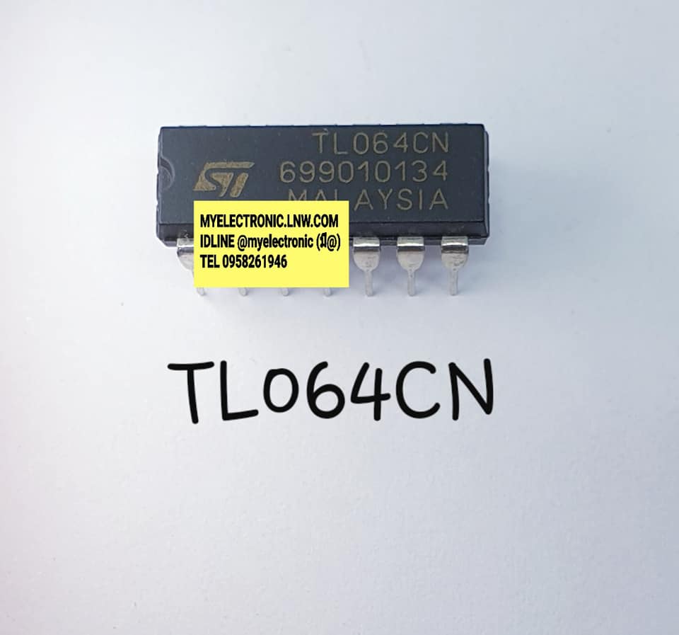 TL064CNยี่ห้อSTตัวถังDIP14ขาราคาตัวละบาท