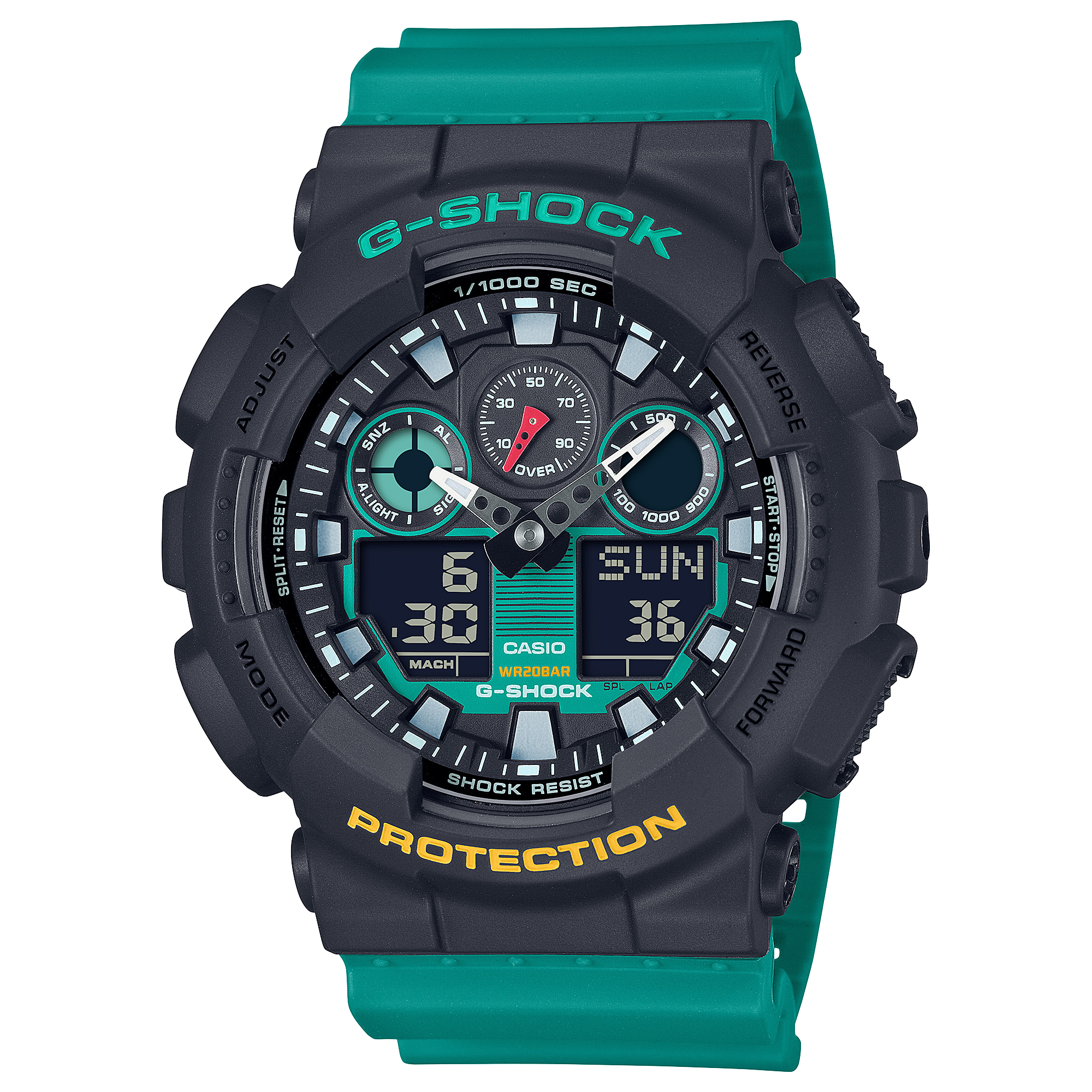 GA-100MT-1A3 | อะนาล็อก-ดิจิตอลมาตรฐาน | ซีรีส์ GA-100 | G-SHOCK | นาฬิกา | CASIO