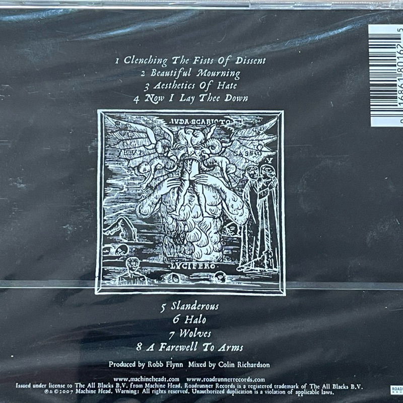 CD ซีดีเพลง Machine Head – The Blackening (แผ่นใหม่,ซีล,มือ1)