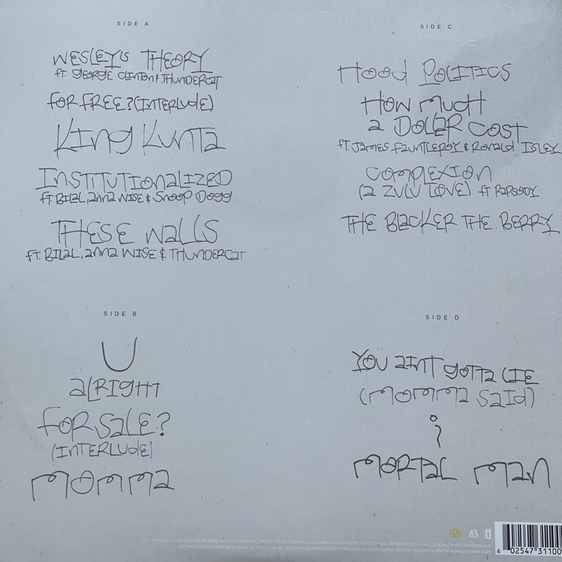 แผ่นเสียง Kendrick Lamar - To Pimp A Butterfly , 2 x Vinyl, LP, Album, Gatefold EU มือหนึ่ง ซีล