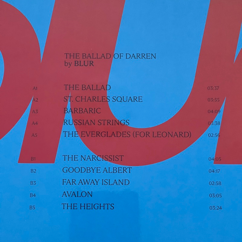 แผ่นเสียง Blur - The Ballad Of Darren , Vinyl, LP, Album แผ่นเสียงมือหนึ่ง ซีล