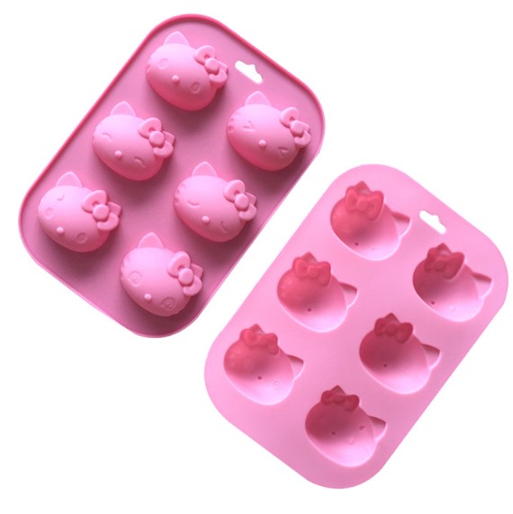 แม่พิมพ์ซิลิโคน hello kitty 6 ช่อง