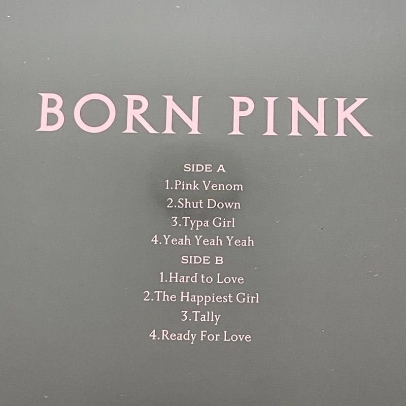 แผ่นเสียง BLACKPINK - Born Pink *limited Tranperent Black ice color Vinyl, LP, แผ่นเสียง มือหนึ่ง ซีล