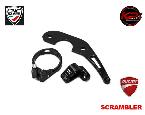 ขาจับกันสะบัด CNC RACING FOR DUCATI SCRAMBLER (สีดำ)