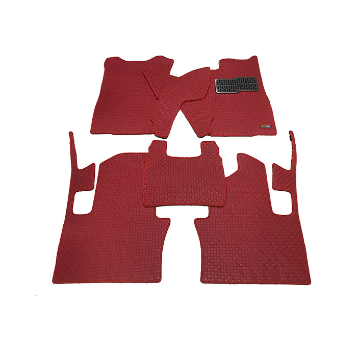 พรมปูพื้นเข้ารูป 100% ลายกระดุม สำหรับรถ รุ่น All New Hilux Revo CAB 2015 เกียร์ Auto แบบไม่มีกล่อง (No Box)