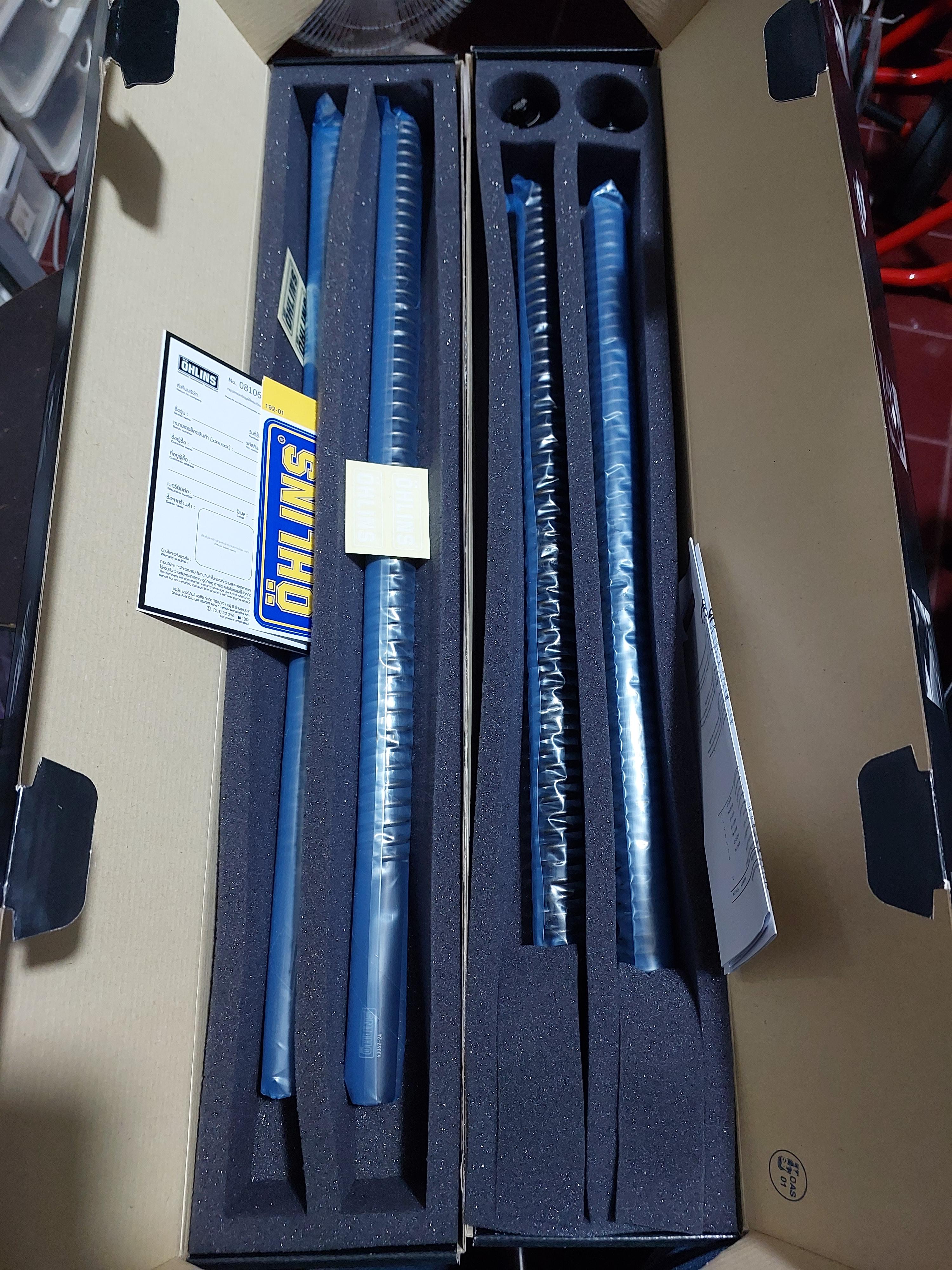 สปริงโช๊คหน้า FSK154 OHLINS FOR KAWASAKI KLX230 2019-2021