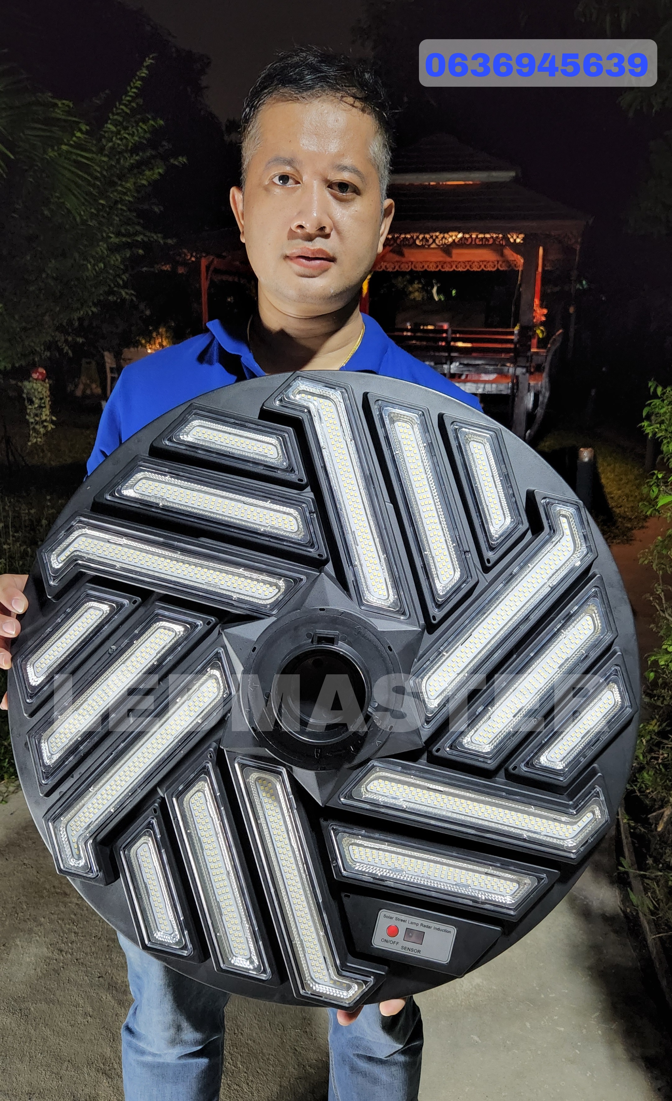 โคมไฟ UFO โซล่าเซลล์ รุ่นโมเดริ์น 3D ◾️ขนาด 61 CM ตั้งค่าได้ 4 ระบบ ไฟสปอร์ตไลท์โซล่าเซลล์ ไฟทางโซล่า