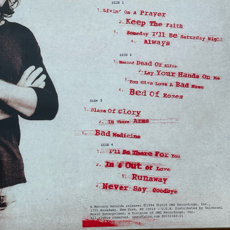 แผ่นเสียง Bon Jovi - Cross Road (The Best Of) 2 x Vinyl, LP, Compilation, Reissue ,US มือหนึ่ง ซีล