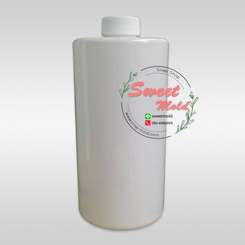 ขวดพลาสติกสีขาวเนื้อเงาแบบหัวตัด 970 ml. 20 ชิ้น รหัสสินค้า: 005418