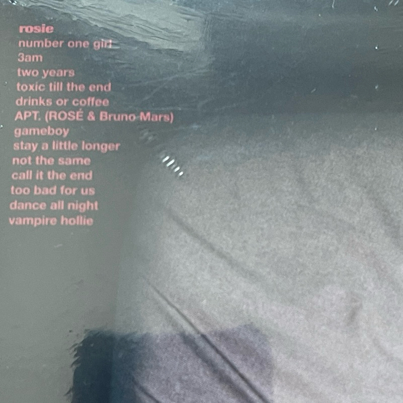 แผ่นเสียง Rosie ,Vinyl, LP, Album, Limited Edition, Alt Cover, Vampirehollie Edition, Blue มือหนึ่ง ซีล