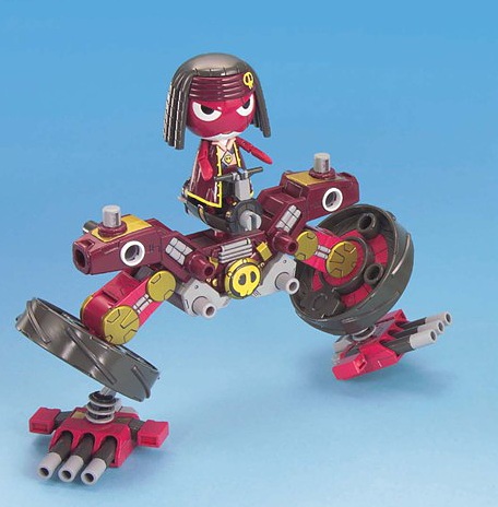 Keroro Gunso Plastic Model Collection Gunshot King Giroro + Girocannon