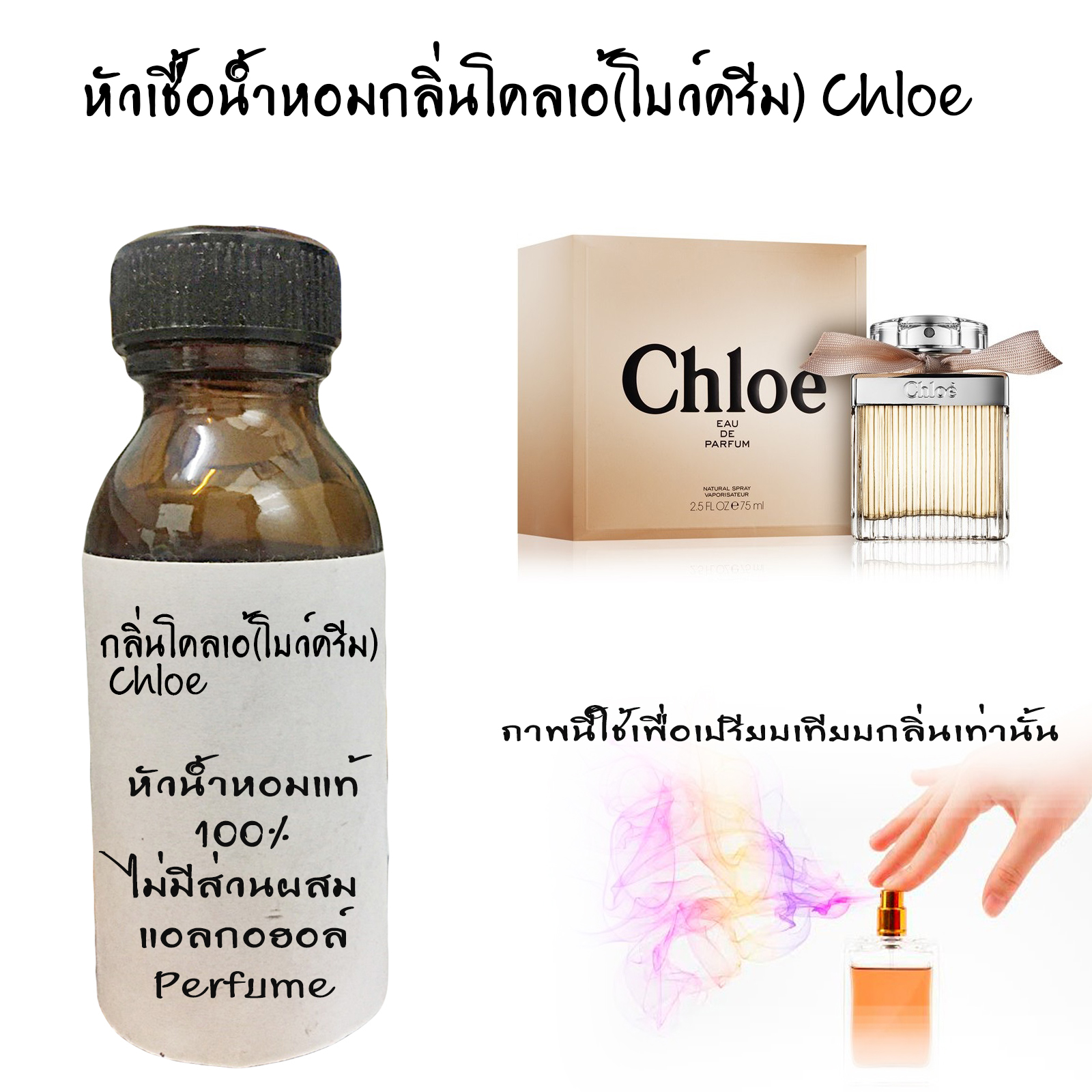หัวเชื้อน้ำหอมกลิ่นโคลเอ้(โบว์ครีม) Chloe