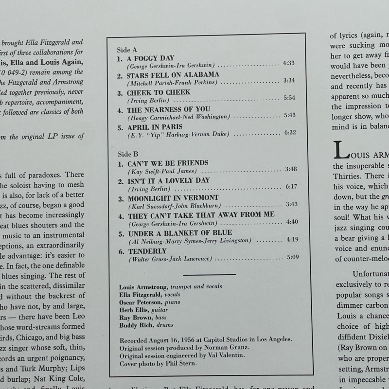 แผ่นเสียง Ella Fitzgerald - Ella And Louis ,Vinyl, LP, Album, Reissue, Mono, 180g Gatefold , มือหนึ่ง ซีล