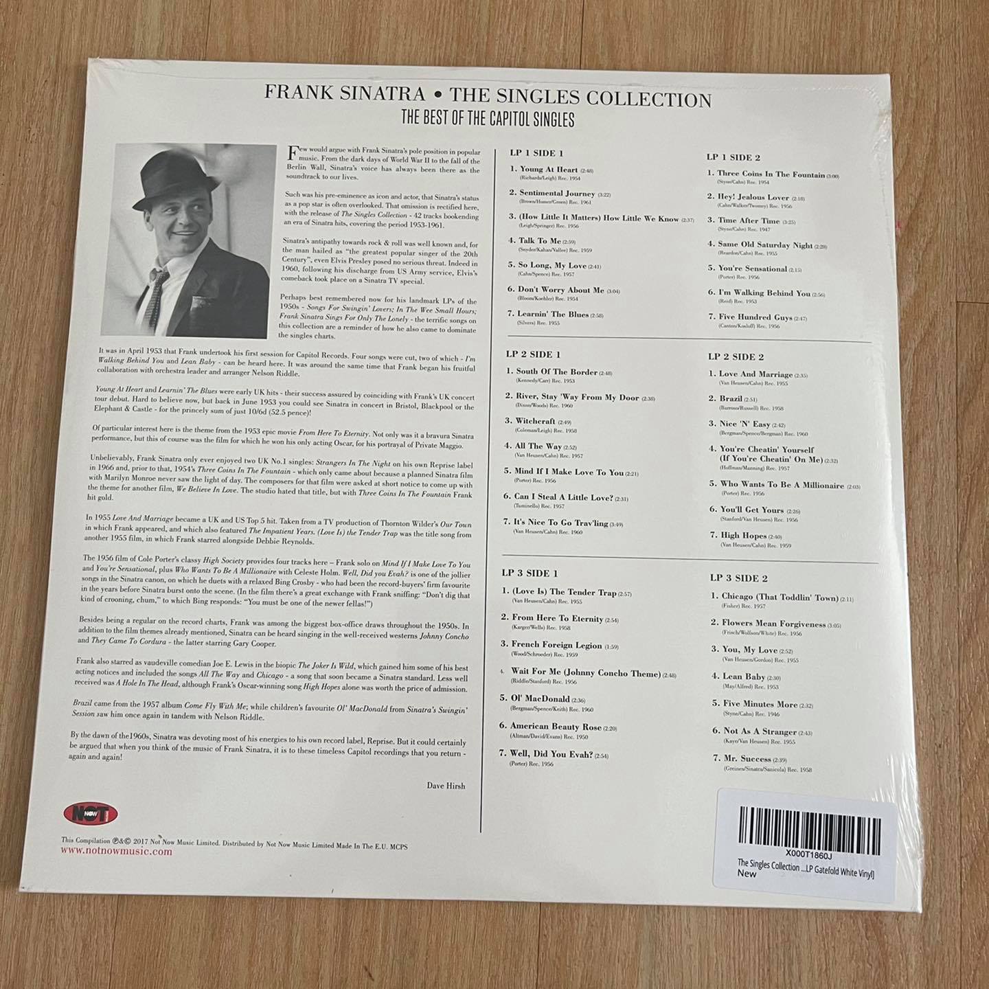 แผ่นเสียง Frank Sinatra: The Singles Collection (The Best of the Capitol Singles) 3 LP ,white vinyl แผ่นซีล