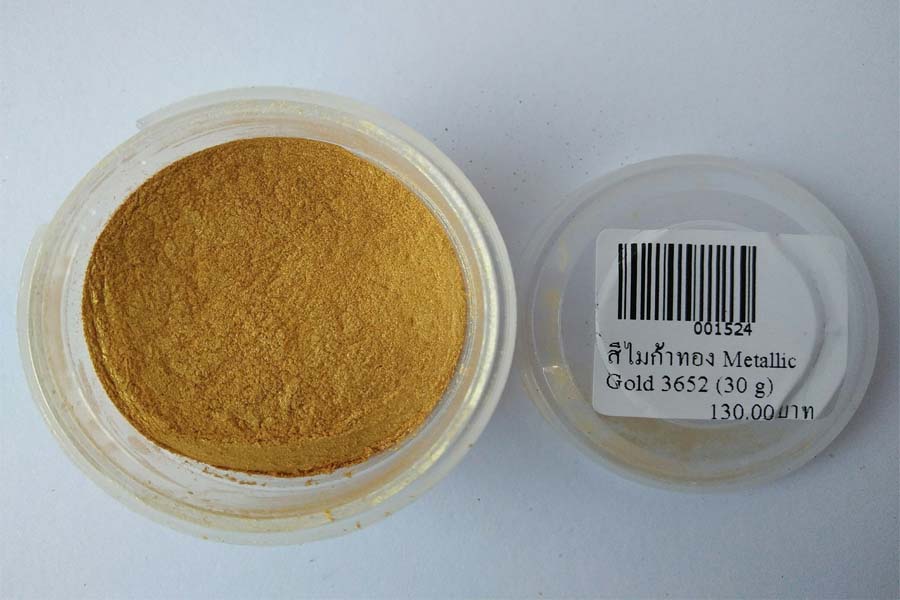 ผงสีไมก้าทอง Metallic Gold 3652 ขนาด30กรัม