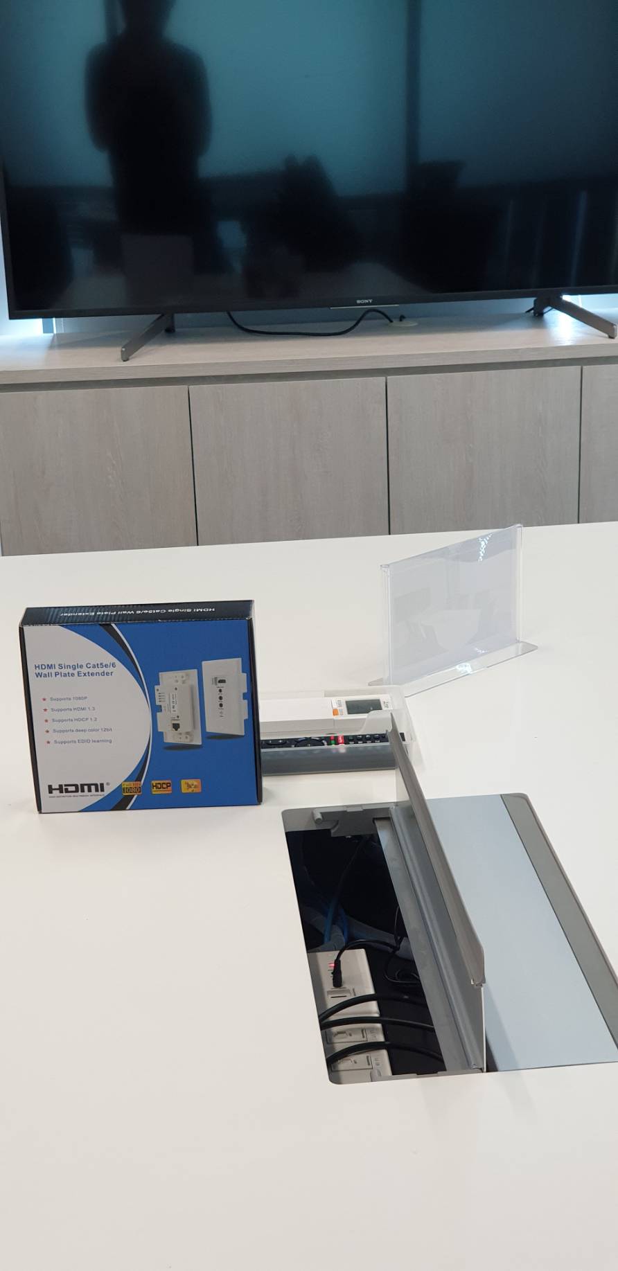 HDMI WALL PLATE EXTENDER 60M (POE) (คู่ละ)