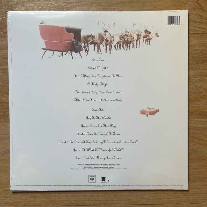 แผ่นเสียง Mariah Carey– Merry Christmas **Limited Edition Red Vinyl มือหนึ่ง ซีล