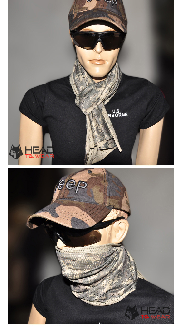 ผ้าพันคอทหาร Military Scarf : Army Black รหัส SC008