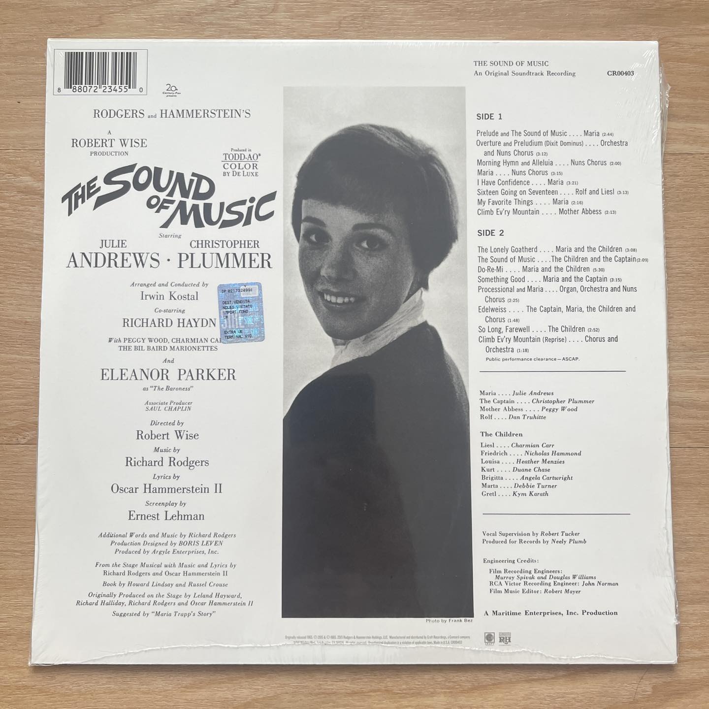 แผ่นเสียง Rodgers & Hammerstein - The Sound Of Music (An Original Soundtrack Recording) US มือหนึ่ง ซีล