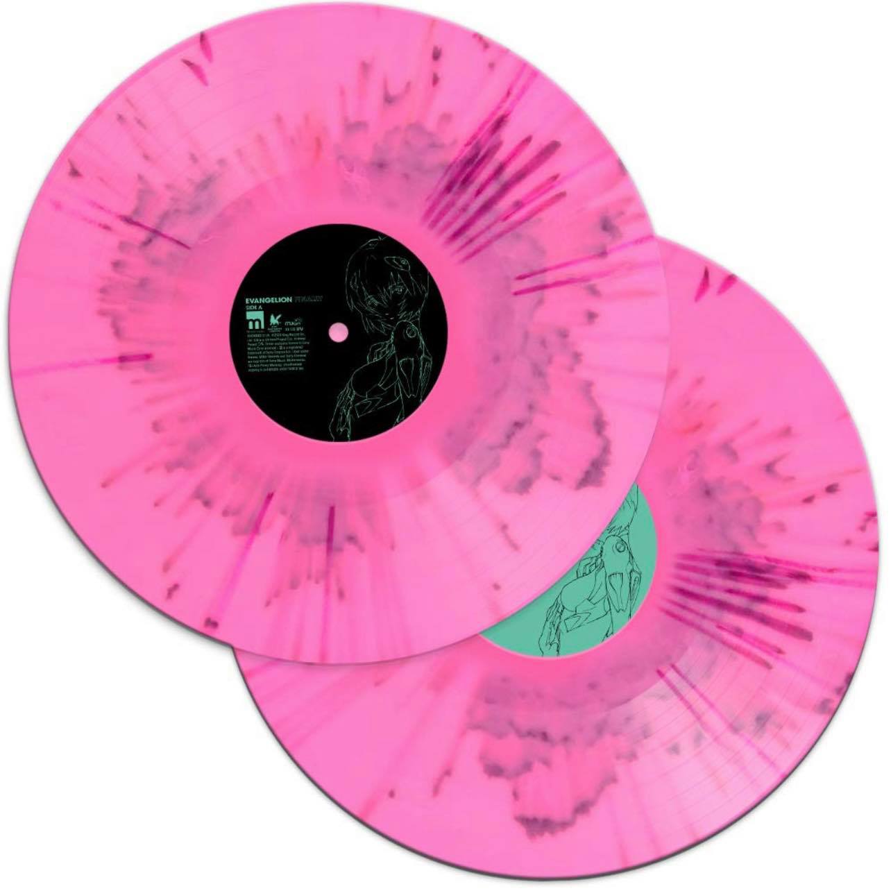 แผ่นเสียง Evangelion Finally,various artist ,2LP,EU, ** Pink Splatter vinyl มือหนึ่ง ซีล