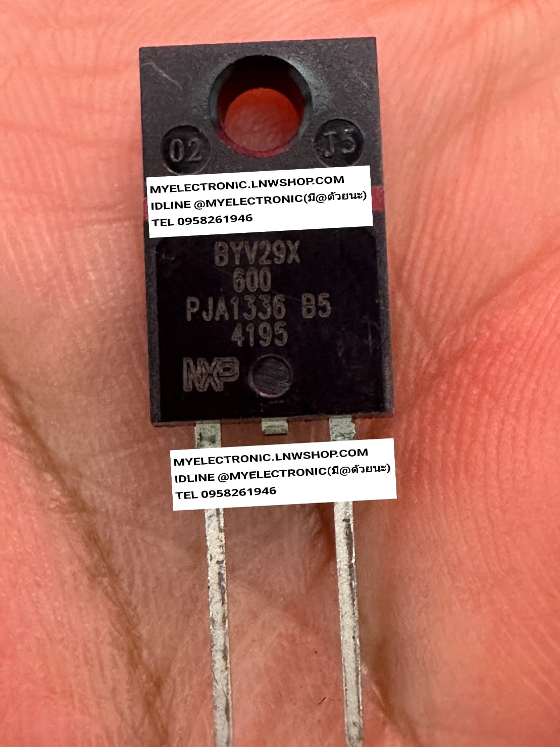 ขาย BYV29X600 ไดโอด DIODE ตัวถัง TO-220/2 ยี่ห้อ ราคา ตัวละ . . . . หน่วย บาท