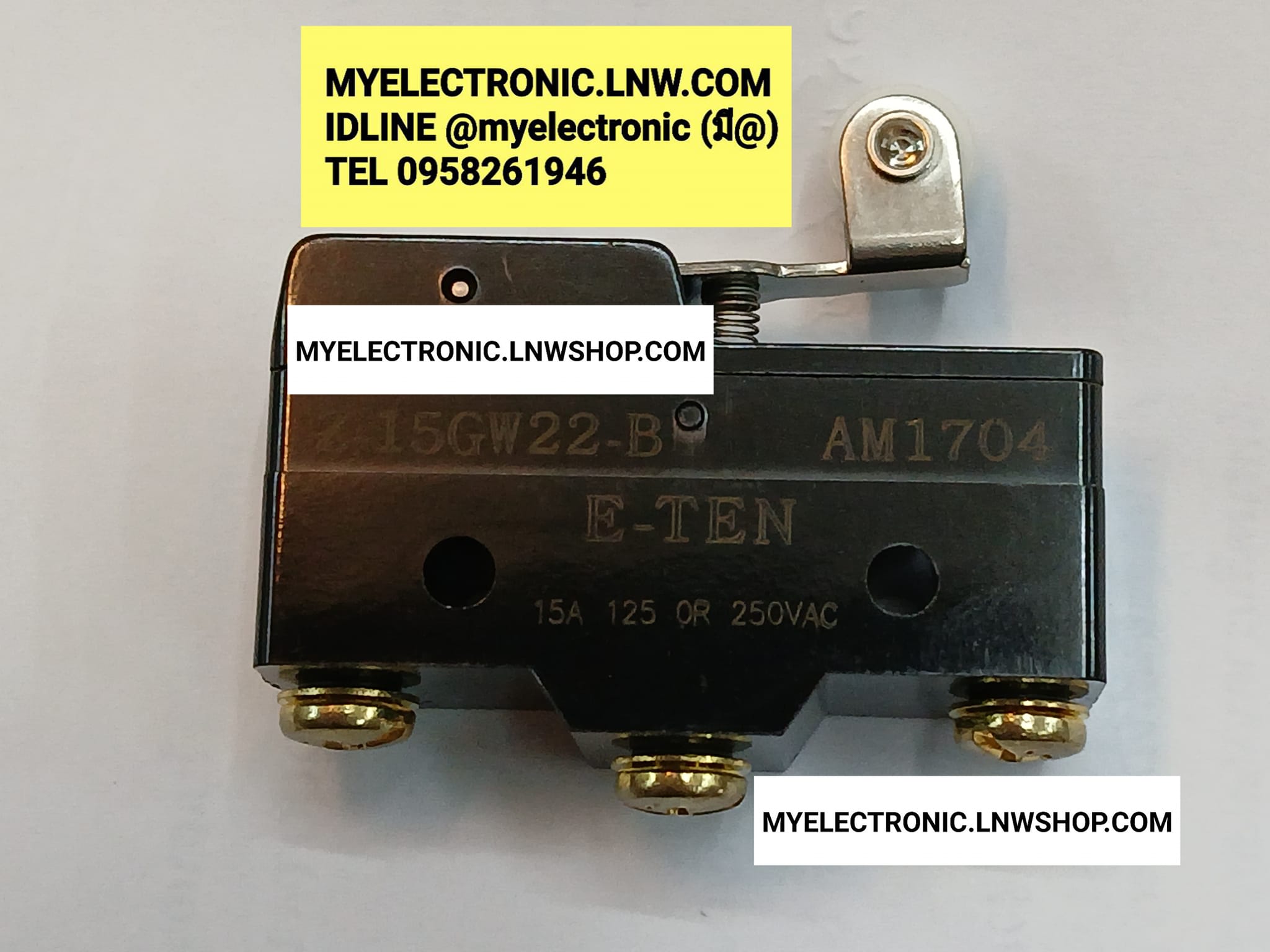 ขาย Z-15GW22-B AM1704 ไมโครสวิทช์ MICROSWICTH ไมโครสวิตช์ ยี่ห้อ E-TEN ของแท้ ราคา ตัวละ . . . . . หน่วย บาท
