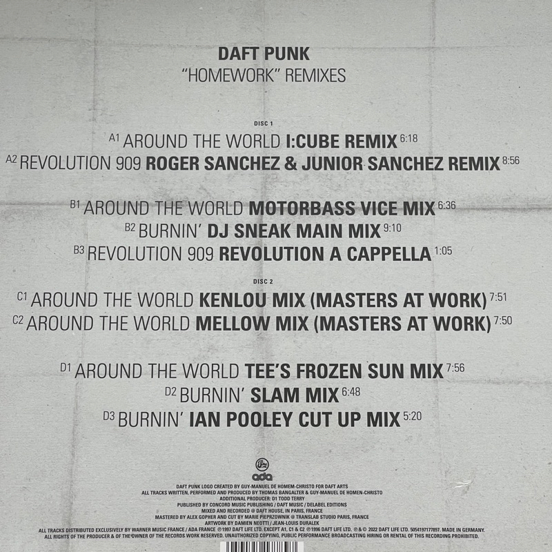 แผ่นเสียง Daft Punk - "Homework" Remixes 2 x Vinyl, LP, Compilation, Limited Edition, EU มือหนึ่ง ซีล
