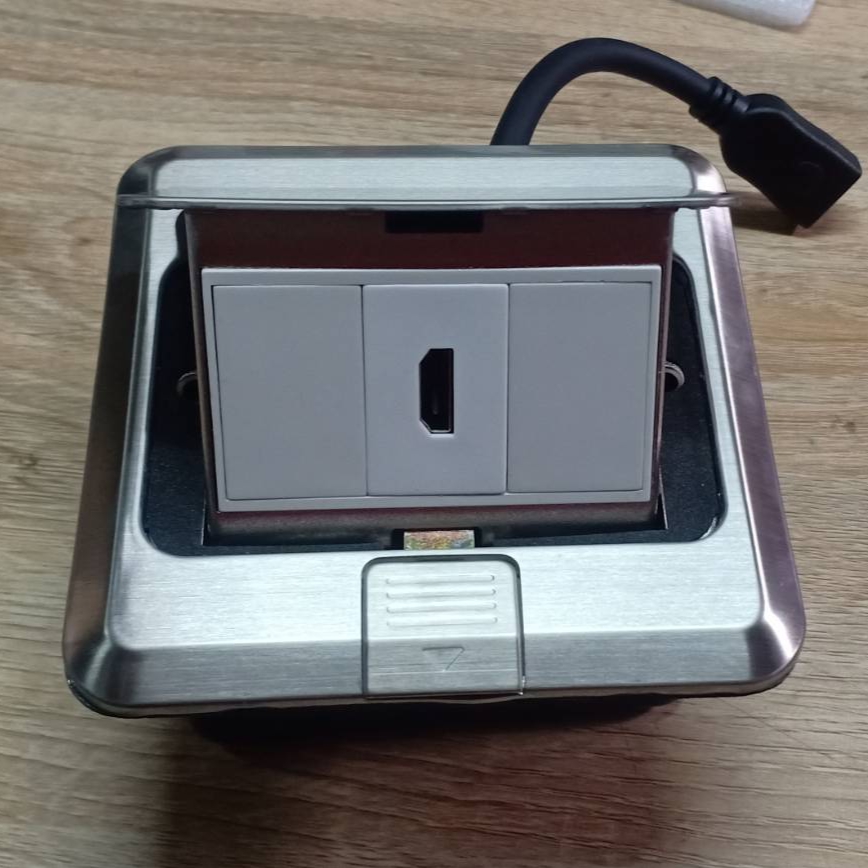 POP-UP HDMI 1 ช่อง (สีเงิน)