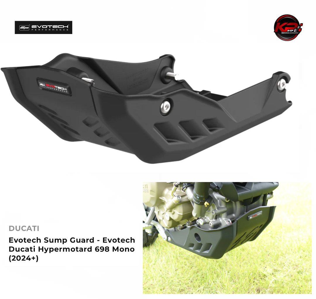 การ์ดป้องกันถังพักน้ำมัน Evotech Sump Guard - Evotech Ducati Hypermotard 698 Mono (2024+)