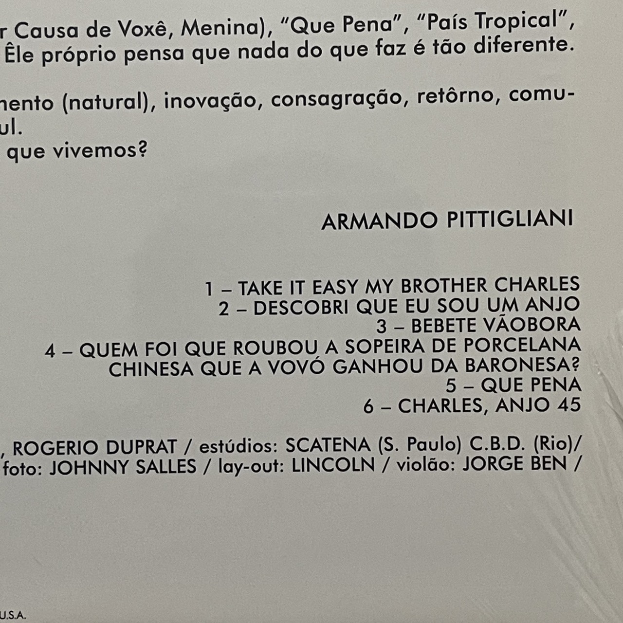 แผ่นเสียง Jorge Ben – Jorge Ben Vinyl, LP, Album, Reissue, Mono Country: US Jazz, Latin มือหนึ่ง ซีล