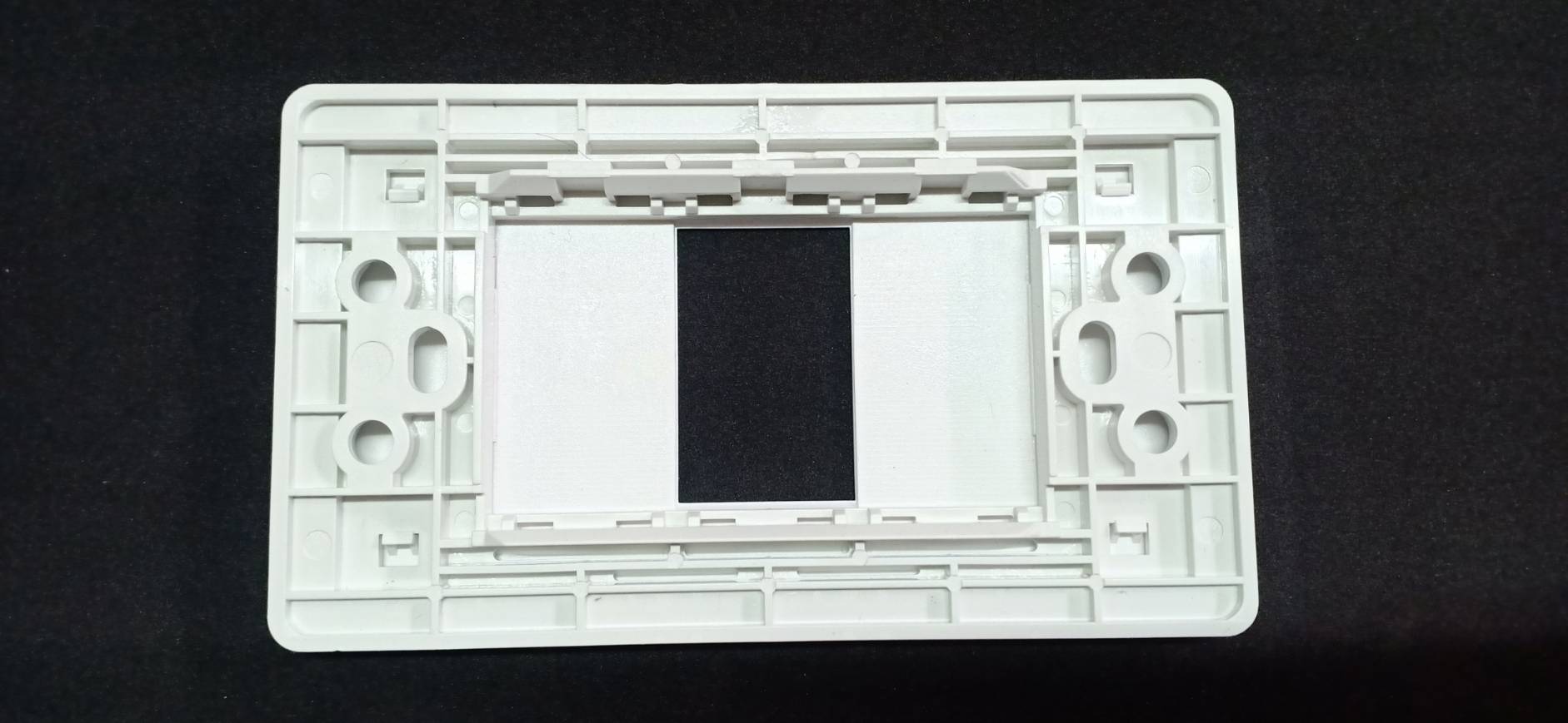 Wall Plate HDMI แบบขันยึด (ขอบเงา)(2ช่อง)