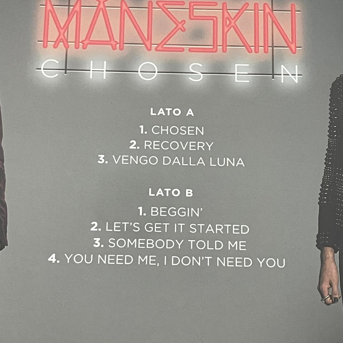 ผ่นเสียง Maneskin – Chosen , Limited Edition Blue Transparent ,Vinyl, 12", EP, แผ่นเสียง มือหนึ่ง ซีล
