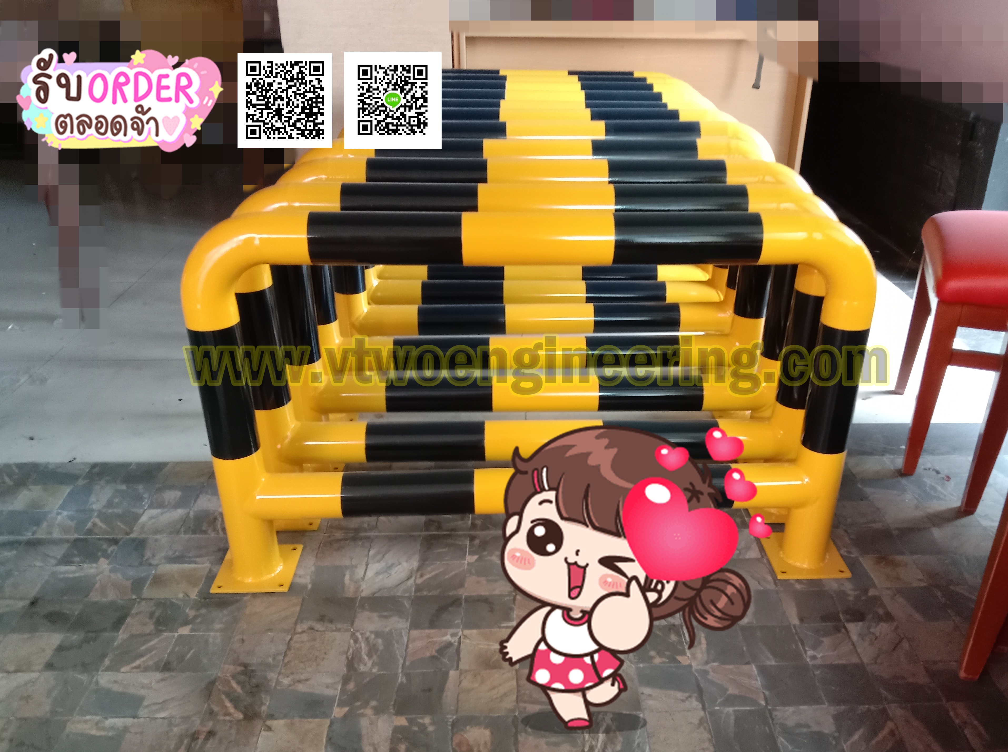 ราวเหล็กกันชน / crash protection barriers No.3