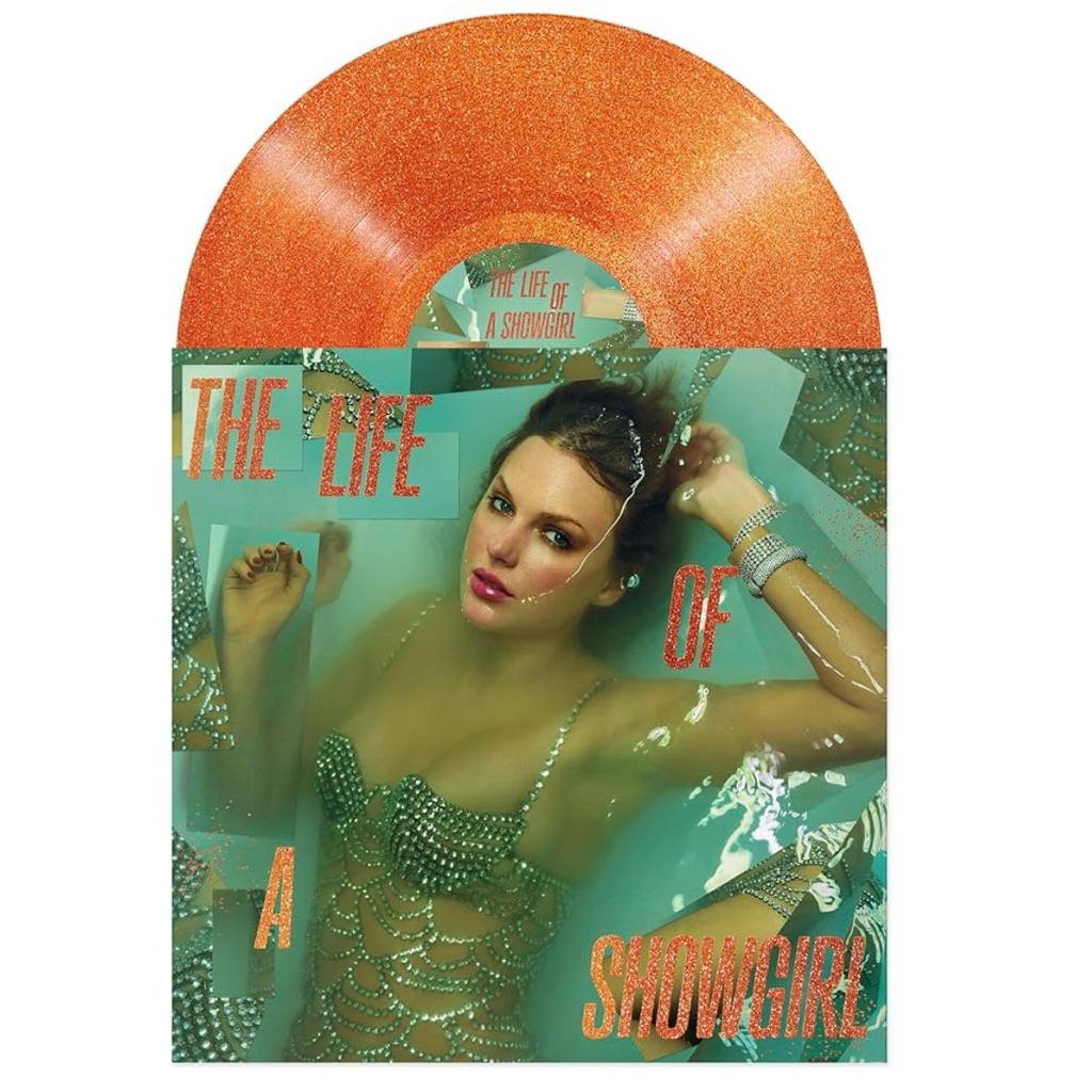 แผ่นเสียง Taylor Swift The Life Of A Showgirl Sweat Orange Glitter Vinyl มือหนึ่ง ซีล
