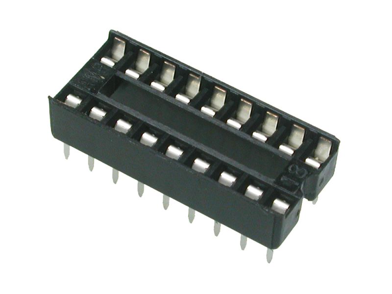 ซ็อกเก็ตไอซี18ขาแบนธรรมดาsocket18PinDIP18SIP DIP-18 IC Sockets Adaptorราคาตัวล่ะ