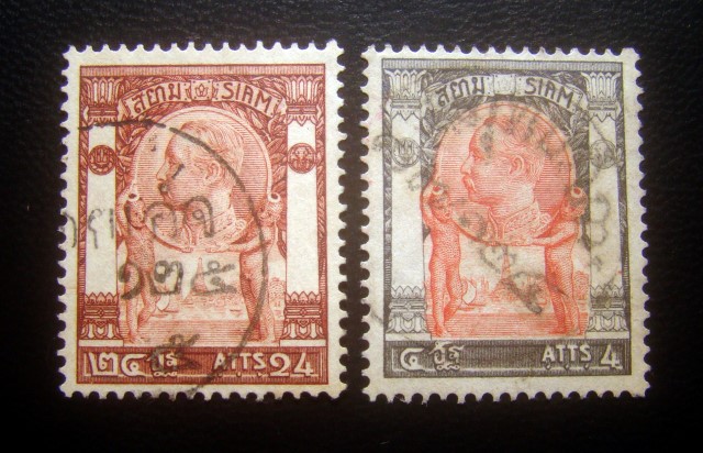 s3101-แสตมป์รัชกาลที่ 5 วัดแจ้ง ปี 2448 ใช้แล้ว ติดตราประทับ สมุทรปราการ, ร้อยเอ็ด หายาก น่าสะสมครับ