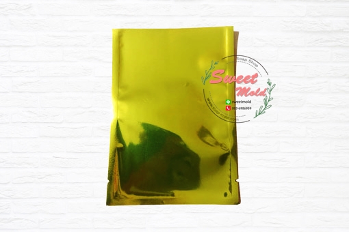 ซองฟอยล์สีเขียวอมเหลือง 100 ชิ้น ขนาด 10x15 cm. รหัสสินค้า : 005877