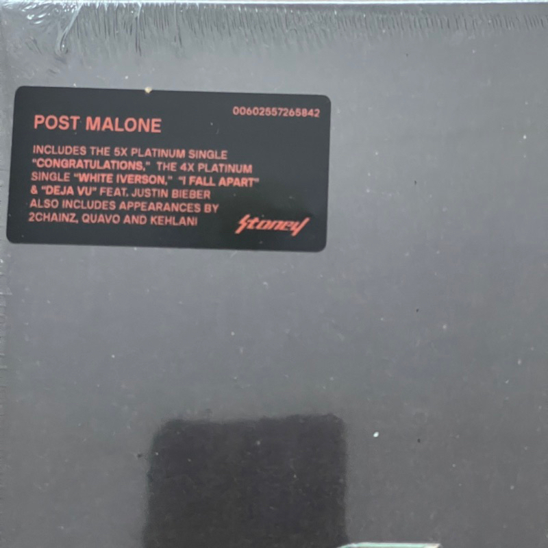 แผ่นเสียง Post Malone – Stoney , 2 x Vinyl, LP, Album, Orange Swirl แผ่นเสียงมือหนึ่ง ซีล