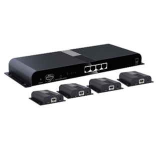 NEXIS LH-104EB 1 IN 4 OUT HDMI SPLITTER WITH EXTENDER VIA CAT6