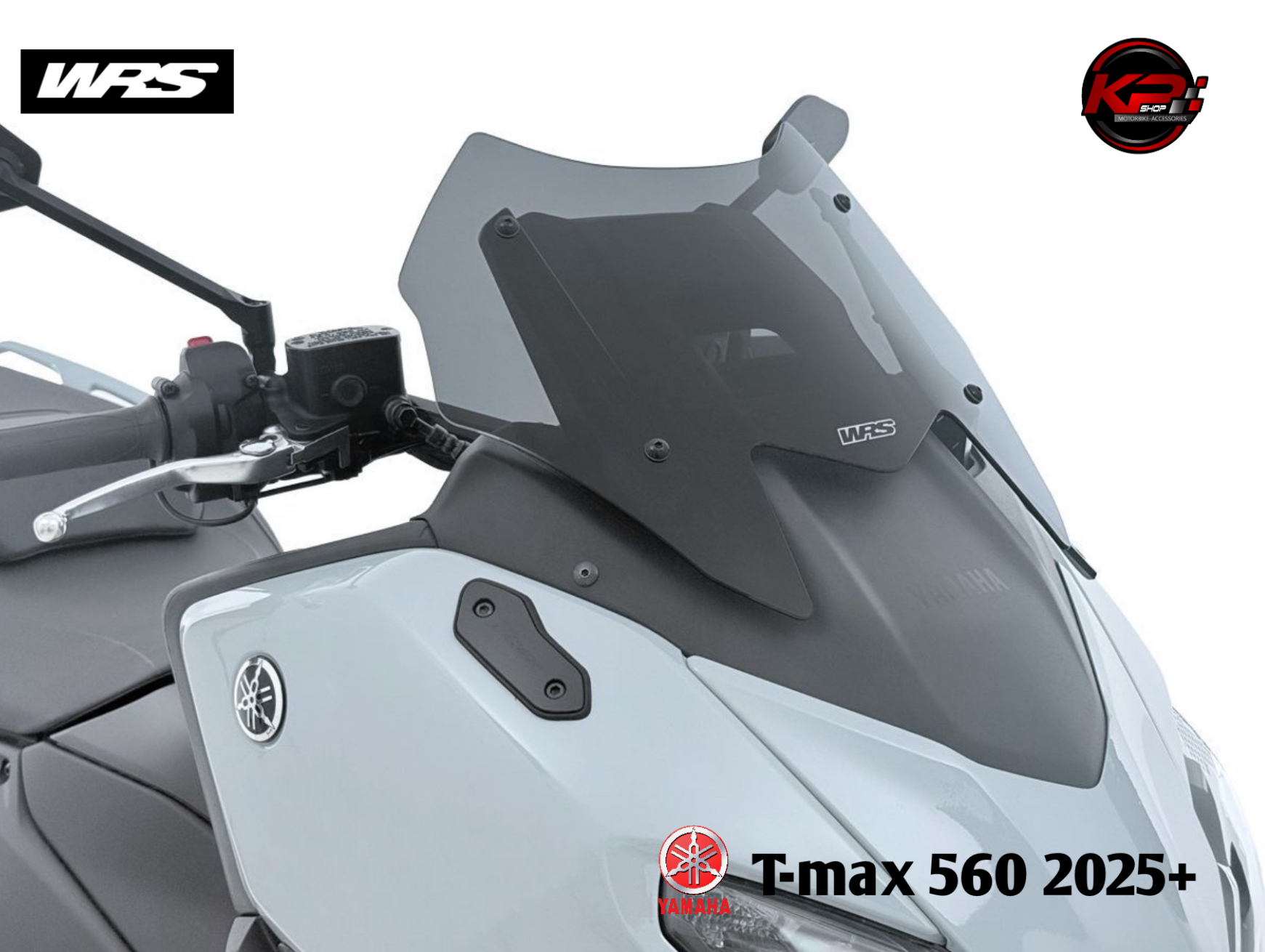 ชิวหน้า WRS SPORT FOR YAMAHA T-MAX 560 2025+ (black & smoke)