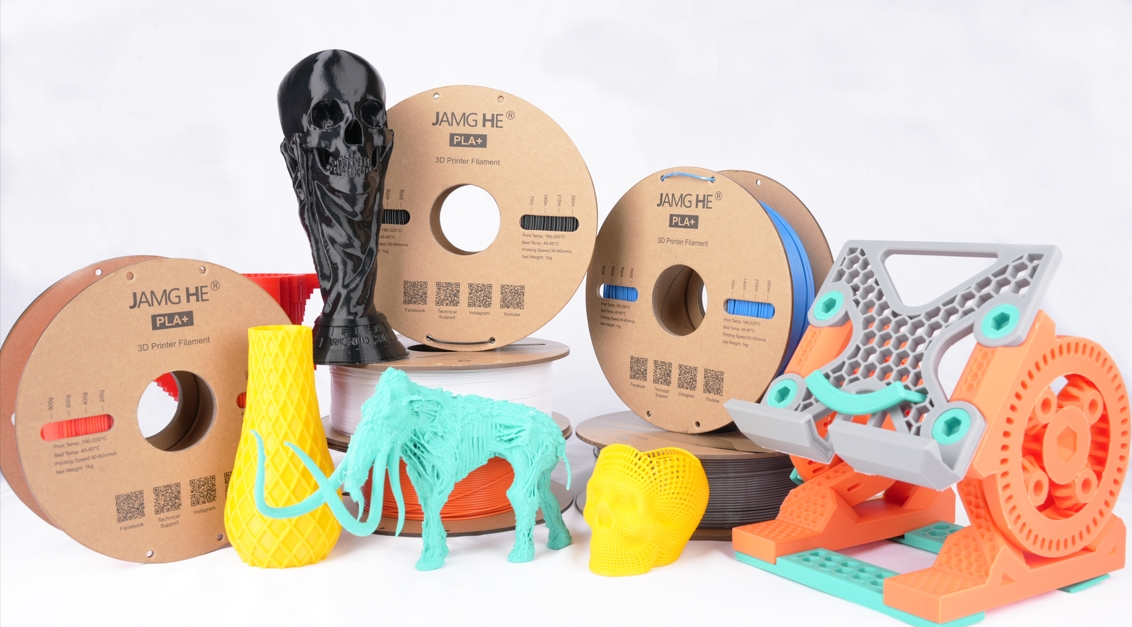เส้นสำหรับเครื่องพิมพ์ 3 มิติ 3D Printer PLA+ Filament (Jamg he) 1.75 , 1 kg by In2real3d