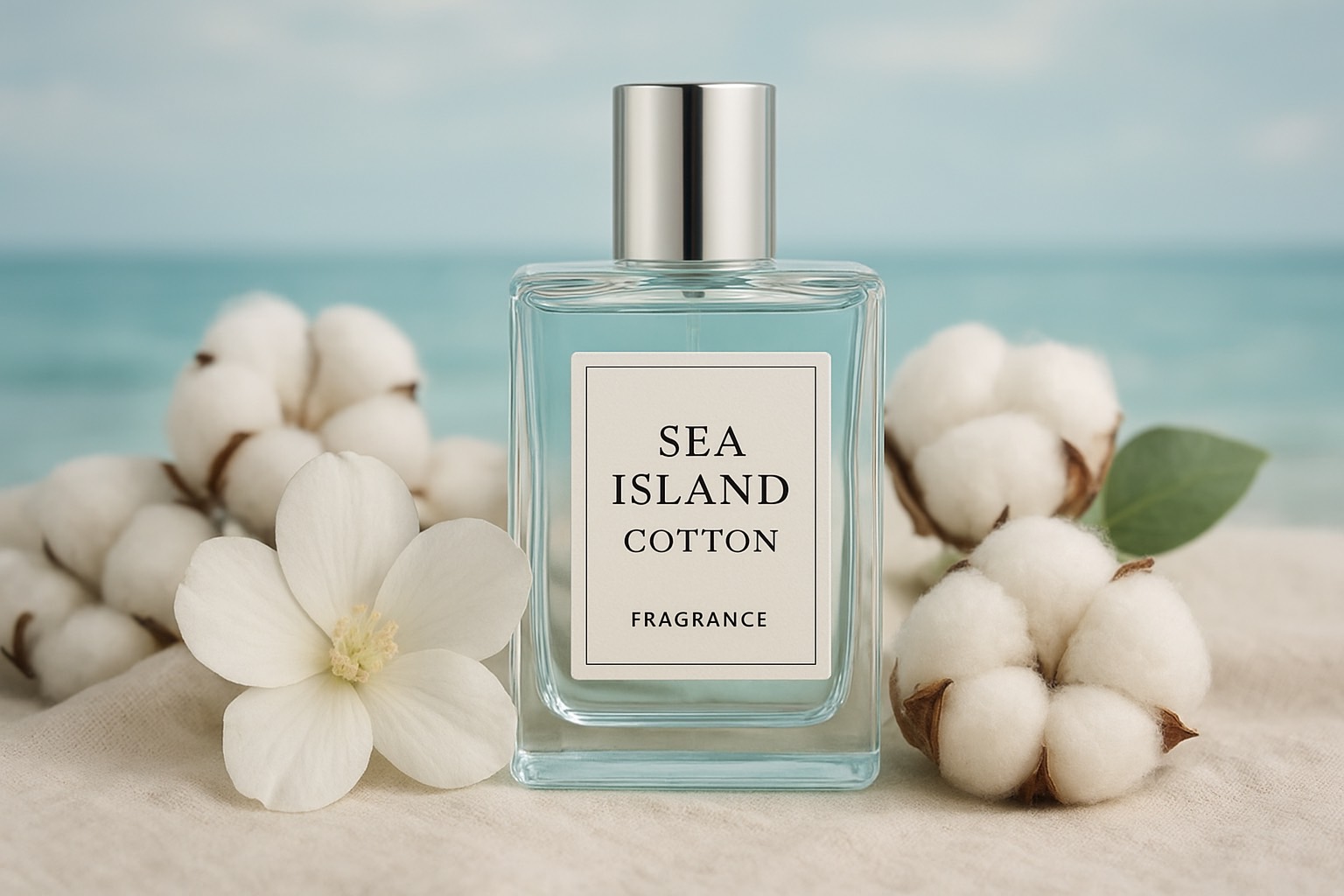 หัวน้ำหอมกลิ่น Sea Island Cotton Frgrance.CP/HP (Cold Process / Hot Process)
