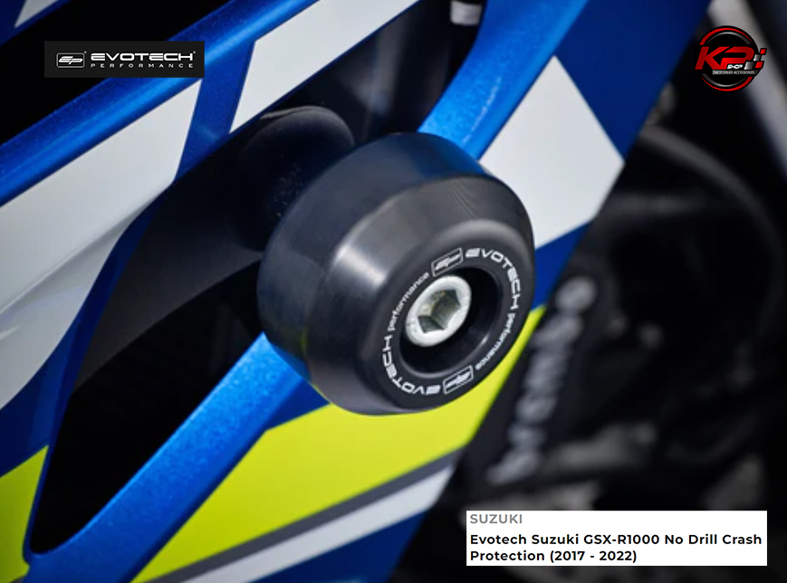 กันล้มกลาง Evotech Suzuki GSX-R1000 No Drill Crash Protection (2017 - 2022)